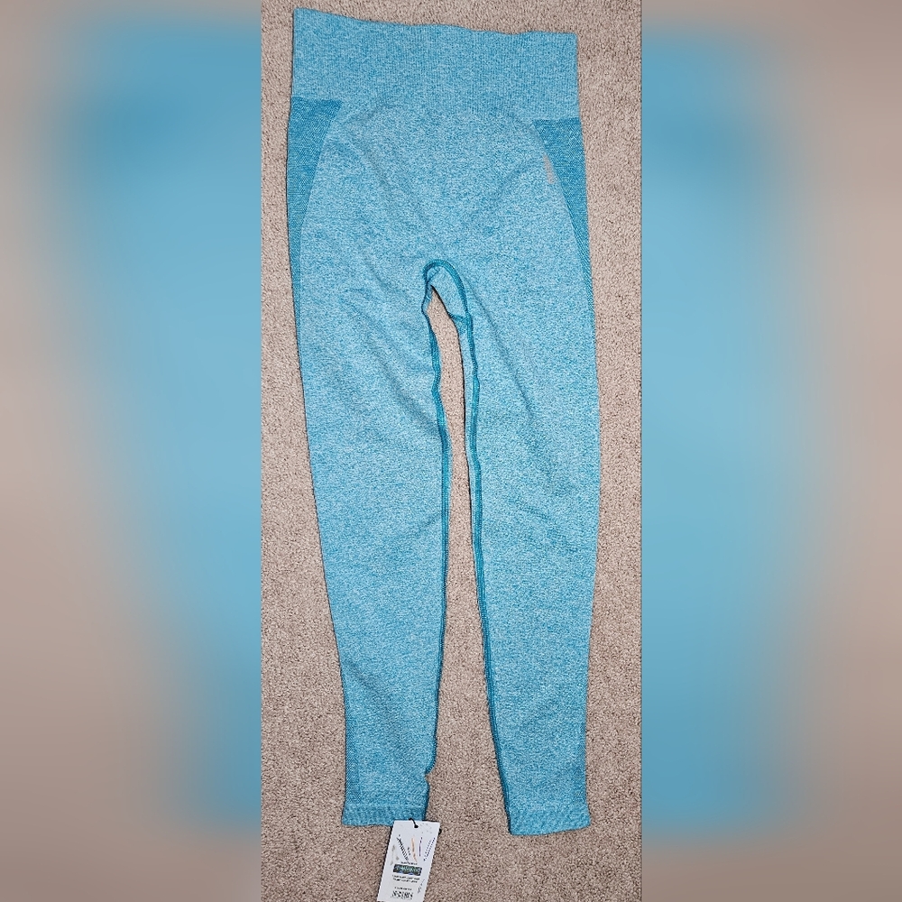 Gymshark Teal Performance Leggings - SIZE MEDIUM -
